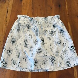 Animal Print Patterned Athletic Skirt